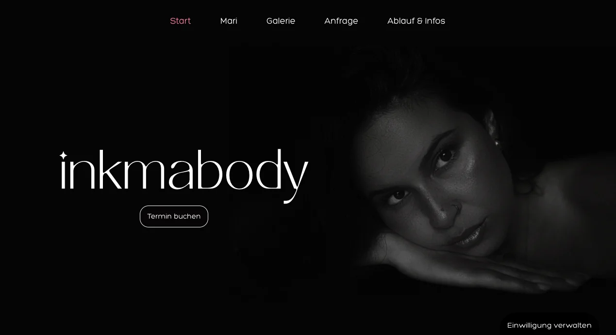 Desktop-Ansicht von Inkmabody